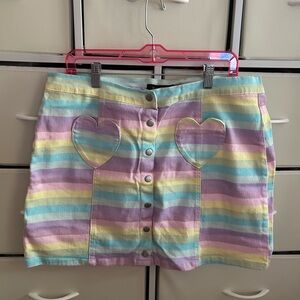 hot topic pastel skirt